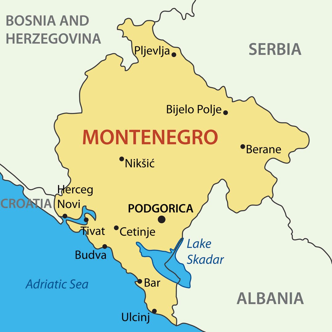 Airports in Montenegro